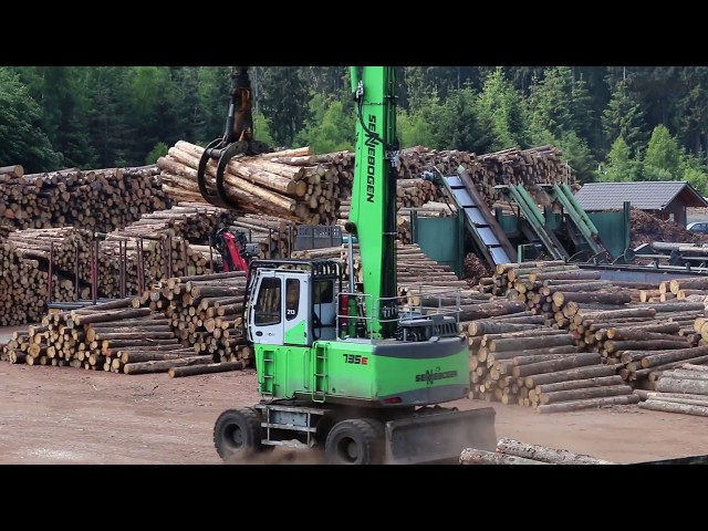 SENNEBOGEN 735 E Mobil - Holzumschlag bei der Ziegler Group, Deutschland