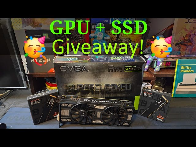 GPU and SSD Giveaway announcement for the worlds best tiny tech community!