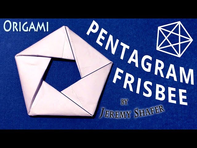 Pentagram Frisbee Origami Flicker
