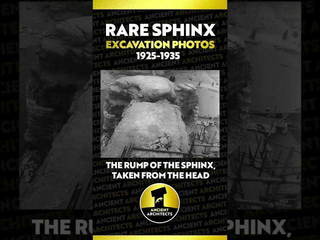 Amazing & RARE Sphinx Excavation Photos: 1925-35 😱