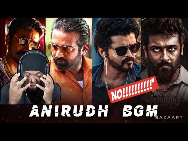 Anirudh Popular BGM ft.Master, Vikram, Rolex, Beast, Petta, Doctor, Vedalam, Maari (REACTION)