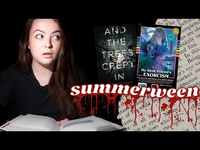 READING HORROR IN THE DARK! 😱 Summerween Reading Vlog Days 5-7
