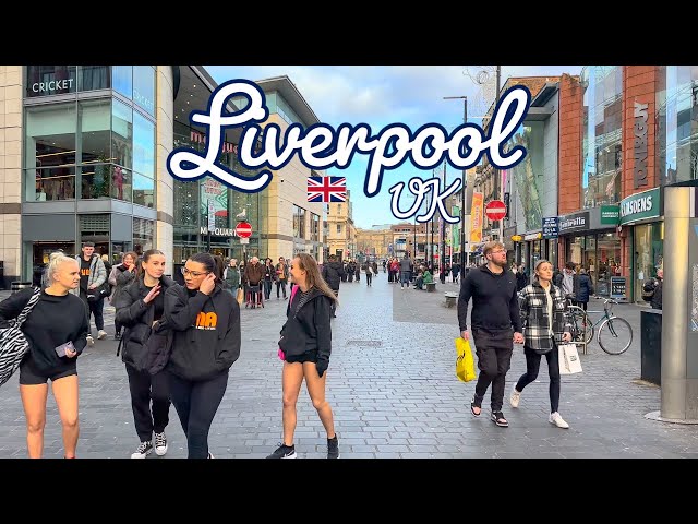 Liverpool, England  - Evening Walk - 4K Walking Tour (▶156min)