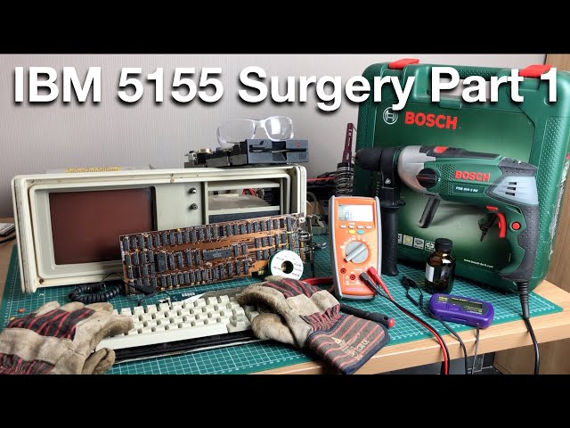 IBM 5155 Part 1 : Surgery - Bringing the luggable back from the dead.