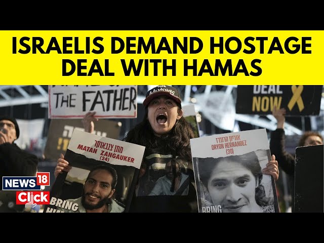 Israel Vs Hamas War Updates: Israelis Protest Seeking Ceasefire | Israel Protest | G18V | News18