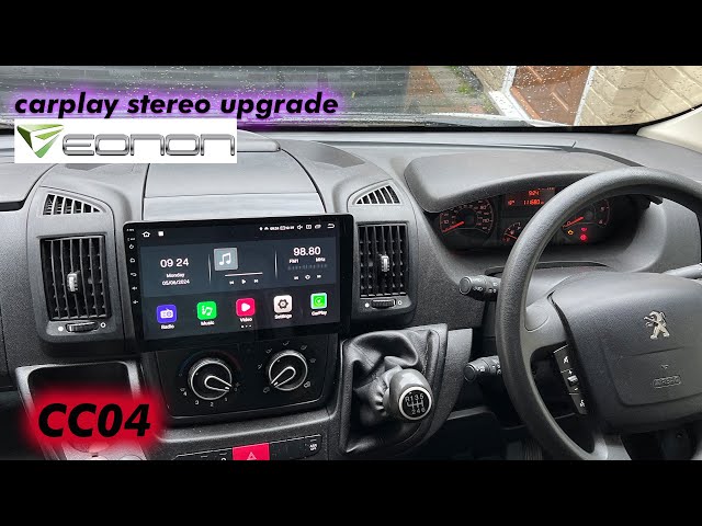 Eonon 10.1" Carplay / Android stereo upgrade - Boxer camper conversion CC04