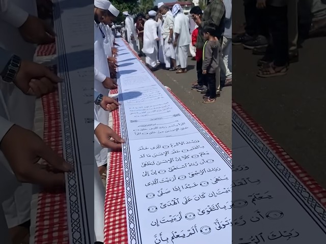 Longest handwritten Quran scroll - 1,106 metres by Jaseem Mohammed 📜