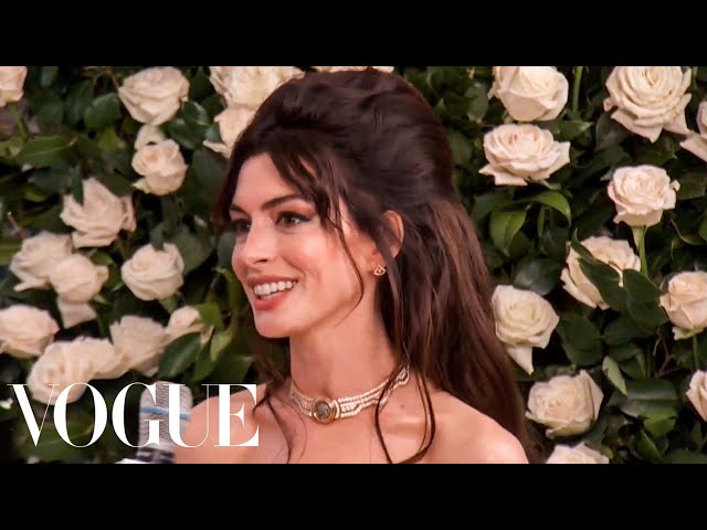 Anne Hathaway on Becoming the Face of Versace | Met Gala 2023 | Vogue