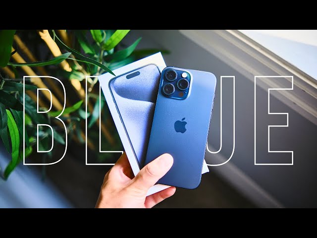 First Time Trying The BLUE TITANIUM iPhone 15 Pro Max!!! 🔵