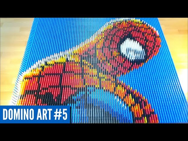 SPIDER-MAN MADE FROM 4,900 DOMINOES | Domino Art #5
