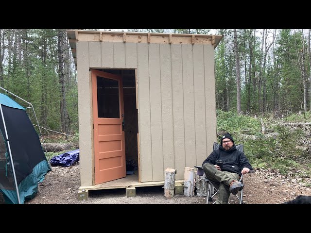 EASY Cabin / Shed Build - Start to Finish, minimal tools