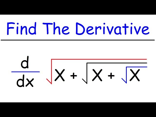Find The Derivative Using The Chain Rule