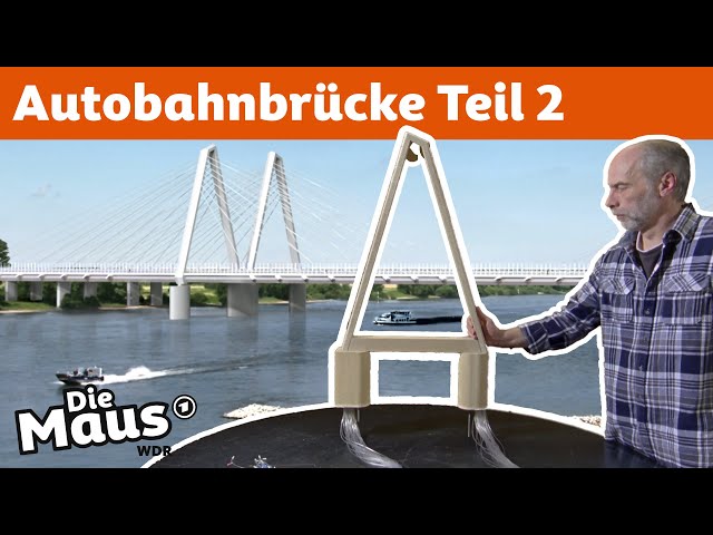 Was braucht man für eine neue Autobahnbrücke? | DieMaus | WDR