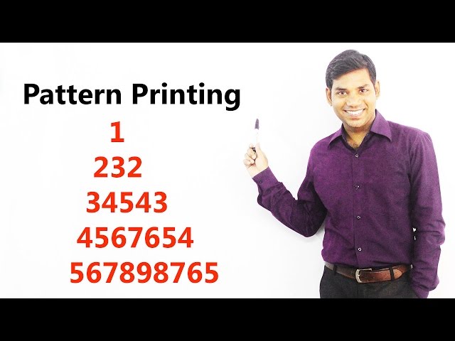1 232 34543 4567654 567898765 Pattern Printing in C (HINDI)