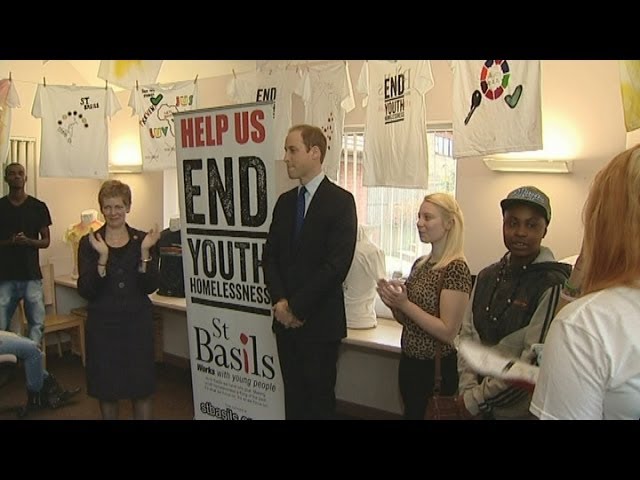 Prince William speaks at Birmingham homeless charity