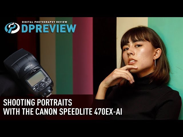 Portrait shooting with the Canon Speedlite 470EX-AI flash
