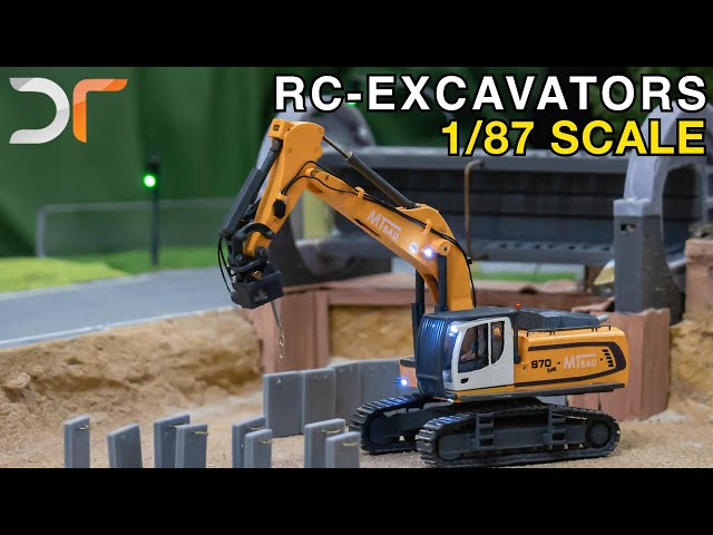 RC excavator at the Intermodellbau 2024 - RC 1:87