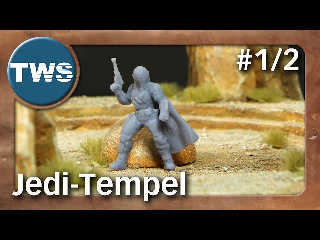 Building the Jedi temple from 'The Mandalorian' TV show (Star Wars Legion, wargaming terrain, TWS)