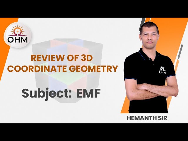 Review of 3D Coordinate Geometry | EMF | GATE EE & EC | GATE 2025 | GATE Online Live