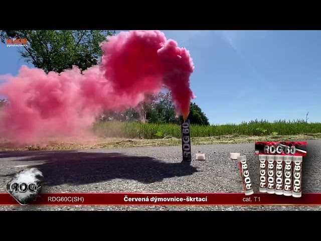 RDG60C(SH) Červená dýmovnice-škrtací | Klasek pyrotechnics