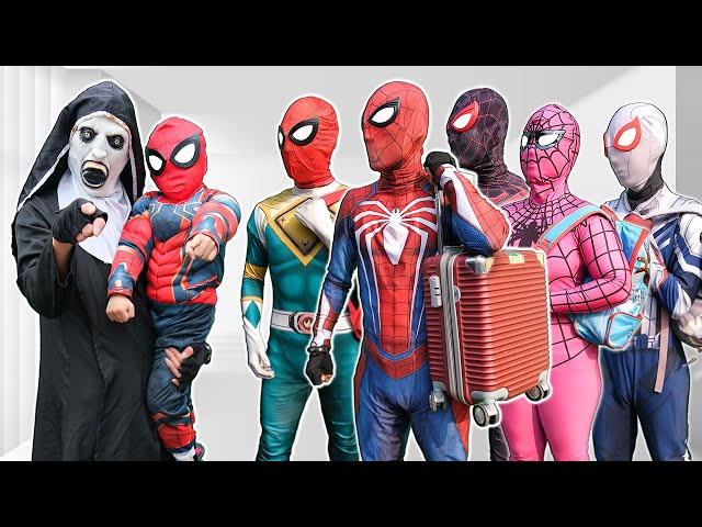 What If Many SPIDER-MAN & JOKER in 1 HOUSE ??|| KID SPIDER MAN Destroy JOKER in Haunted House + More