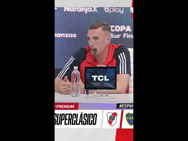 "OJALÁ PODAMOS CONTAR CON BORJA": Franco Armani en la previa del Superclásico | #ESPNF90