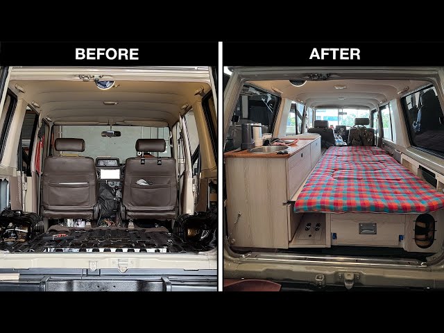 We built a Tiny Home Truck【Part 5 Episode 3】Land Cruiser Camper Conversion