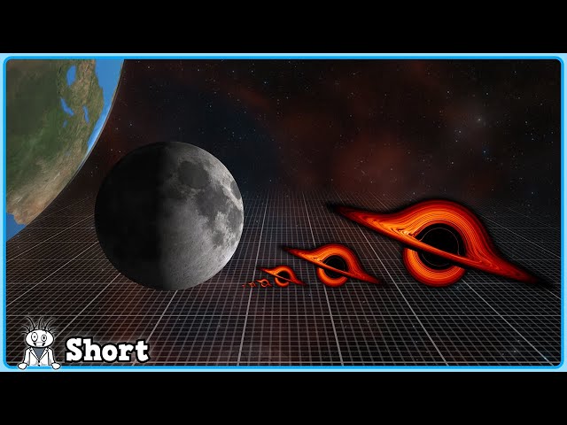 Most Black Holes are Smaller than the Moon! #shorts