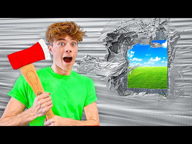 ESCAPING 100 LAYERS OF DUCT TAPE!!