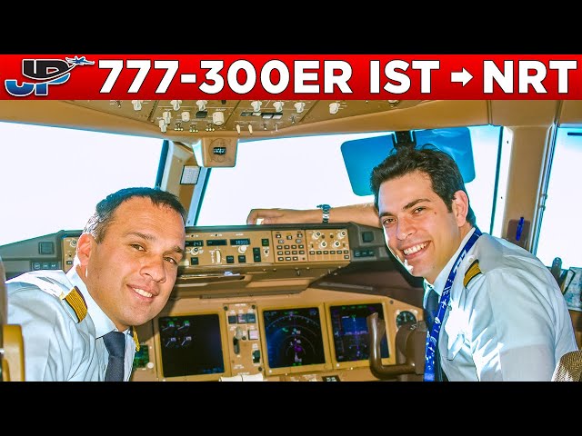 Turkish Boeing 777-300ER Cockpit Istanbul🇹🇷 to Tokyo Narita🇯🇵