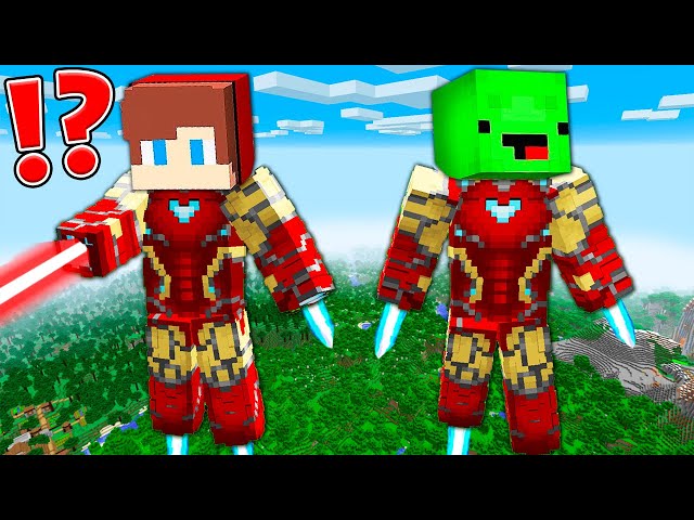 How JJ and Mikey BECAME IRON MAN in Minecraft? - (Maizen)