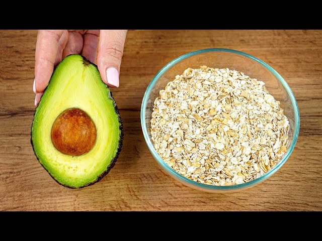 Just 1 avocado and oatmeal! Healthy breakfast in 10 minutes! Delicious breakfast