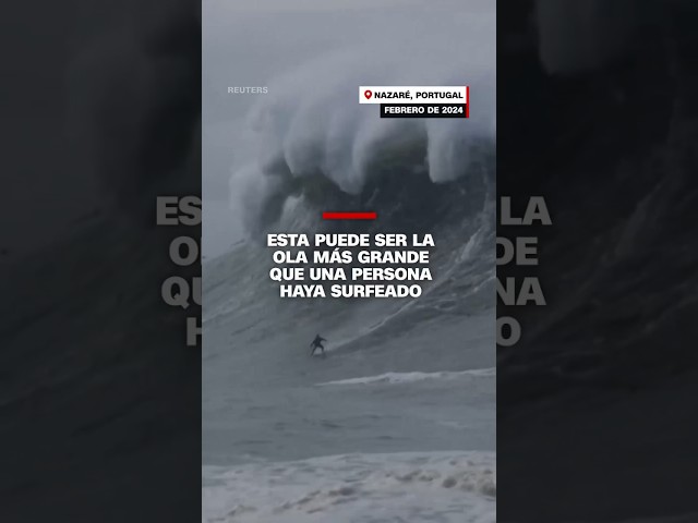 Esta puede ser la ola más grande que una persona haya surfeado