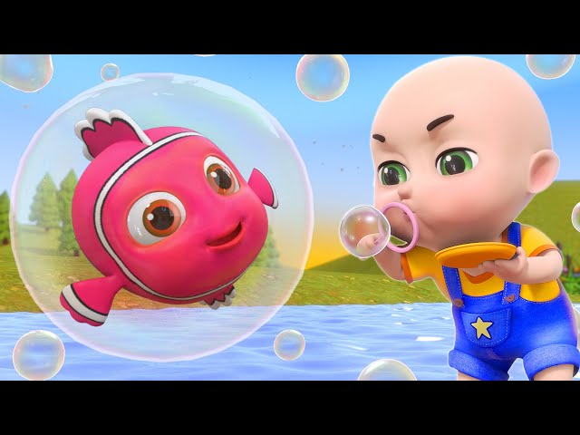Pop The Bubbles | wheels on the bus | Play Outside Bubbles Song | Nursery rhymes & kids song #shorts