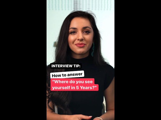 INTERVIEW TIP: “Where do you see yourself in 5 years?”⁣⁣ 3 Easy Steps to a WINNING Response #shorts
