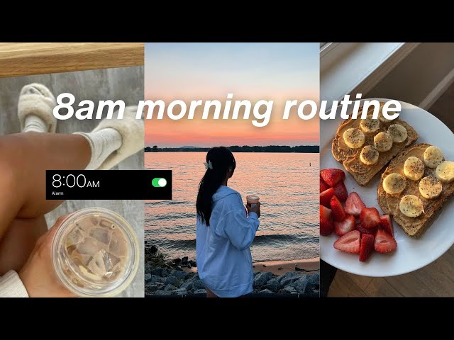 8am morning routine: getting back into routine after a trip, building health habits, + new hobbies!