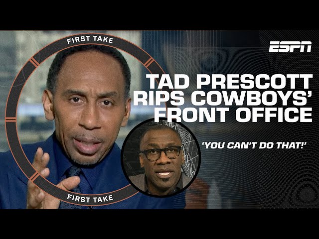 KEEP YO MOUTH SHUT! 🤐 Stephen A. calls out Tad Prescott's dig at the Dallas Cowboys | First Take