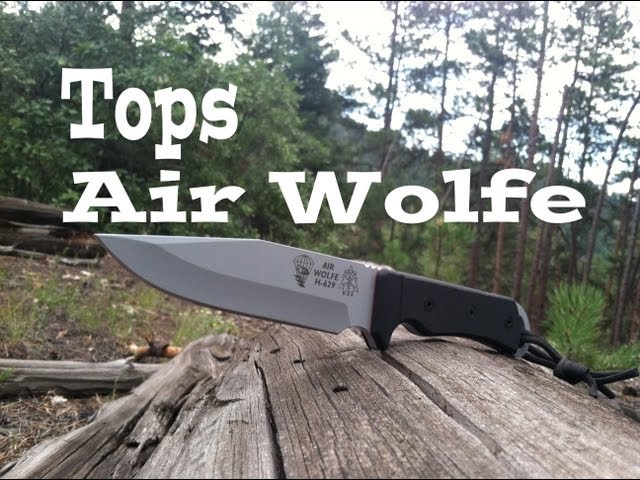 Tops Air Wolfe Knife Review: USA MADE SRK?