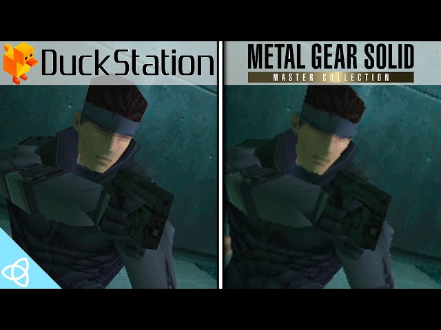 Metal Gear Solid - Master Collection vs. Duckstation Emulator | Side by Side