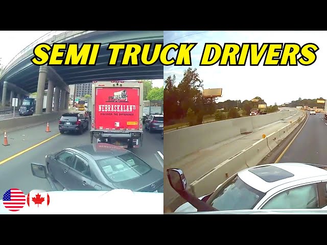 OMG Moments Caught By Semi Truck Drivers - 8