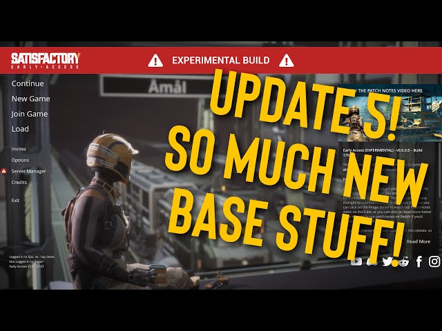 Satisfactory Update 5 - Let's Look at All the New Base Parts!
