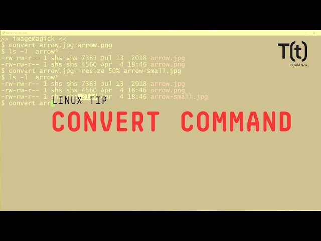 How to use the convert command: 2-Minute Linux Tips
