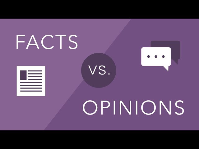 The Blur Between Facts and Opinions in the Media