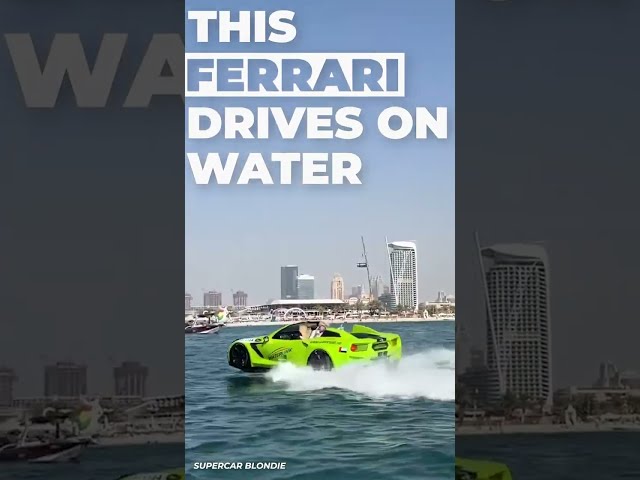 This Ferrari Drives On Water
