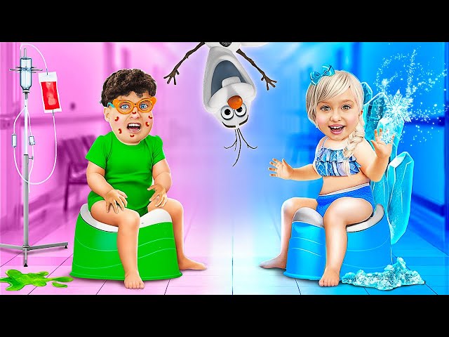 ❄️ FROZEN ❄️ EXTREME MAKEOVER IN HOSPITAL ⛄ Cool Doctor Gadgets and Hacks by 123 GO!