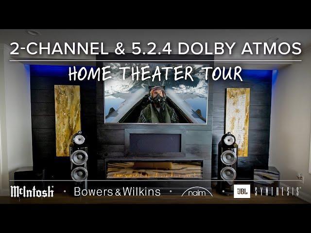McIntosh + B&W Home Theater & 2-Channel High-Performance Living Room Tour w/ Sony TV, VPI Turntable