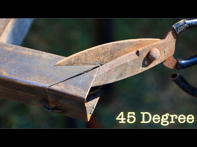 4 trick to cutting at 45 degrees that no one has ever talked about👨‍🏭 [ weld D]