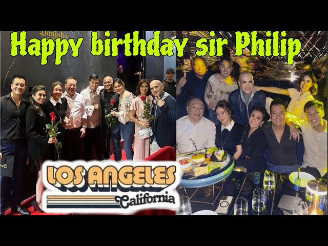 Philip Laude, birthday party in LA! Hosted by Krista Ranillo, parents night out sana but Tim joined