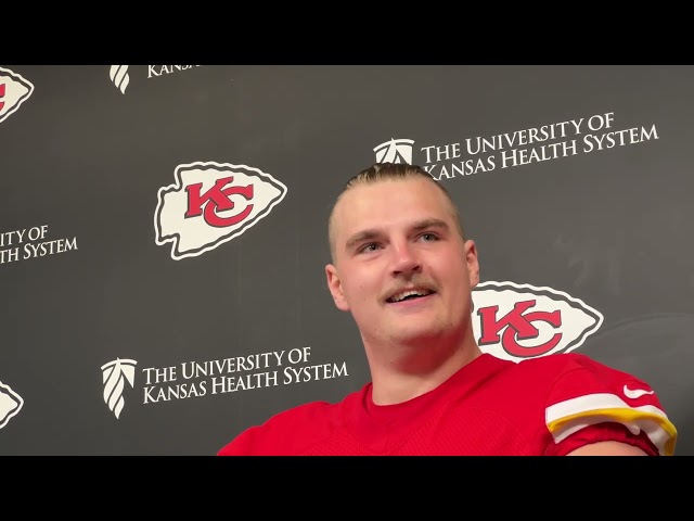 Chiefs OG C.J. Hanson Rookie Minicamp Press Conference, May 5, 2024