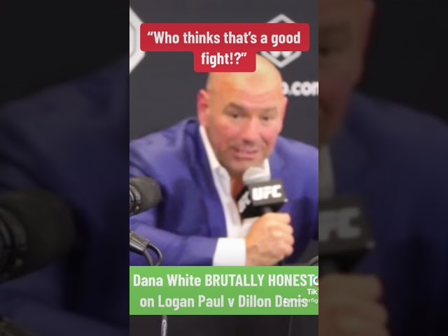 “WHO THINKS THAT’S A GOOD FIGHT?!” - Dana White on Logan Paul vs Dillon Danis #ufc #boxing #shorts